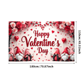 thumbnail image 3 of LUUFILx Valentine's Day Gnome Banner Backdrop Decorations for Party Supplies Photography Props Romantic Background Home Decor Festival Celebration, 3 of 8