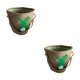 thumbnail image 4 of sweethay Bolsa de conejito Gran capacidad Resistencia al desgaste Presente Aspecto lindo Cubos de vacaciones Bolsas con asa de huella Doble asa Doble Asa Verde 2Conjunto, 4 of 6