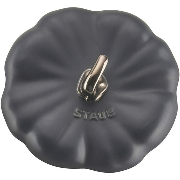 STAUB Ceramics Pumpkin Cocotte, 24-oz, Matte Black