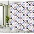 thumbnail image 5 of Ambesonne Geometric Shower Curtain, Retro Circles Leaf, 69"Wx75"L, Multicolor, 5 of 5