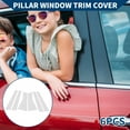 thumbnail image 2 of Pegatinas antirayaduras para pilares de puertas y molduras de ventanas, cubiertas exteriores para Acura MDX 2007-2013, tono plateado, 2 of 8