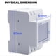thumbnail image 3 of Medidor de Energía D52-2066, Monitor de Consumo Eléctrico de Riel DIN, Voltímetro de 100 A, Amperímetro de Vatios/KWh, Medidor de Potencia de Frecuencia D, 3 of 5