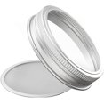 thumbnail image 2 of Tapa de acero inoxidable 304 para brotes de brotes orgánicos, para frascos de boca ancha y para preparar semillas orgánicas, 6 piezas, 2 of 4