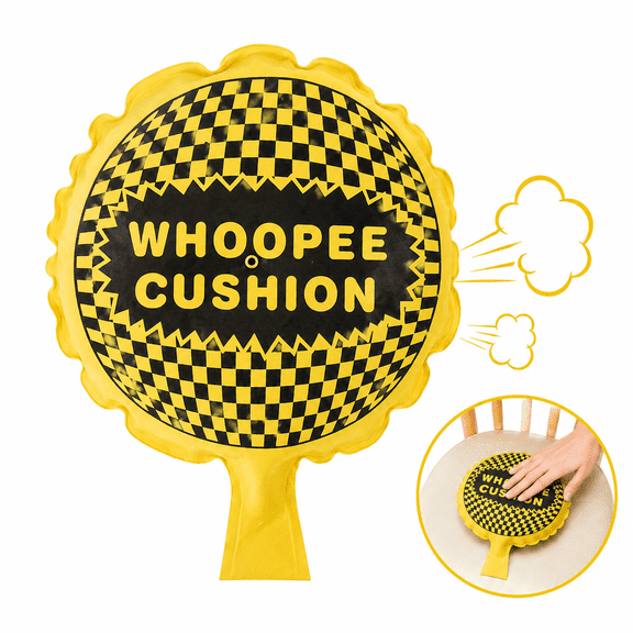 Giant Fart Sound Prank Pillow 7.4×5.9 Inch Realistic Whoopee Cushion for Chairs, Best Funny Practical Joke Gift for Friends & Family Gatherings