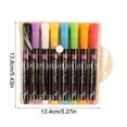 thumbnail image 3 of Colorful Liquid Chalk Pen for Erasable Light Boards Versatile Water Soluble Highlighter for LED Blackboards 50ml for Writing and Drawing, 3 of 6