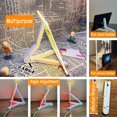 thumbnail image 3 of USB-Powered LED Acrylic Message Board Set - 11.8x7.8 Inch Glowing Graffiti Board with 2 Packs of 7-Color Pens, 2 Cleaning Cloths, Sponge Brush & Bracket - Reusable Night Light for Kids, Home Decor,, 3 of 6
