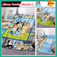 thumbnail image 2 of Bluey Family Blanket Bluey Cartoon Anime Flannel Blanket Throw Home Sofa Lunch Break Blankets Children Student Blankets Nap Gift, 2 of 5
