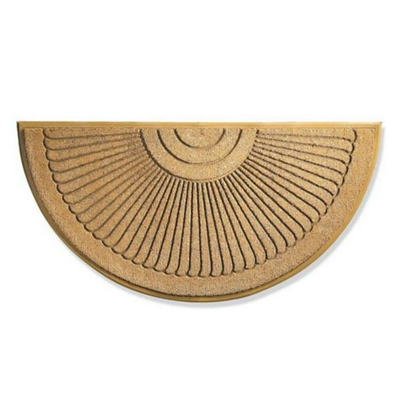 JMJ LE 81068 30X48 Sunburst Coir Door Mat, Beige, 30 x 48 in.