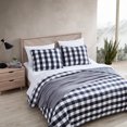 thumbnail image 3 of Eddie Bauer Lakehouse Plaid Grey King Quilt Set, 3 of 11