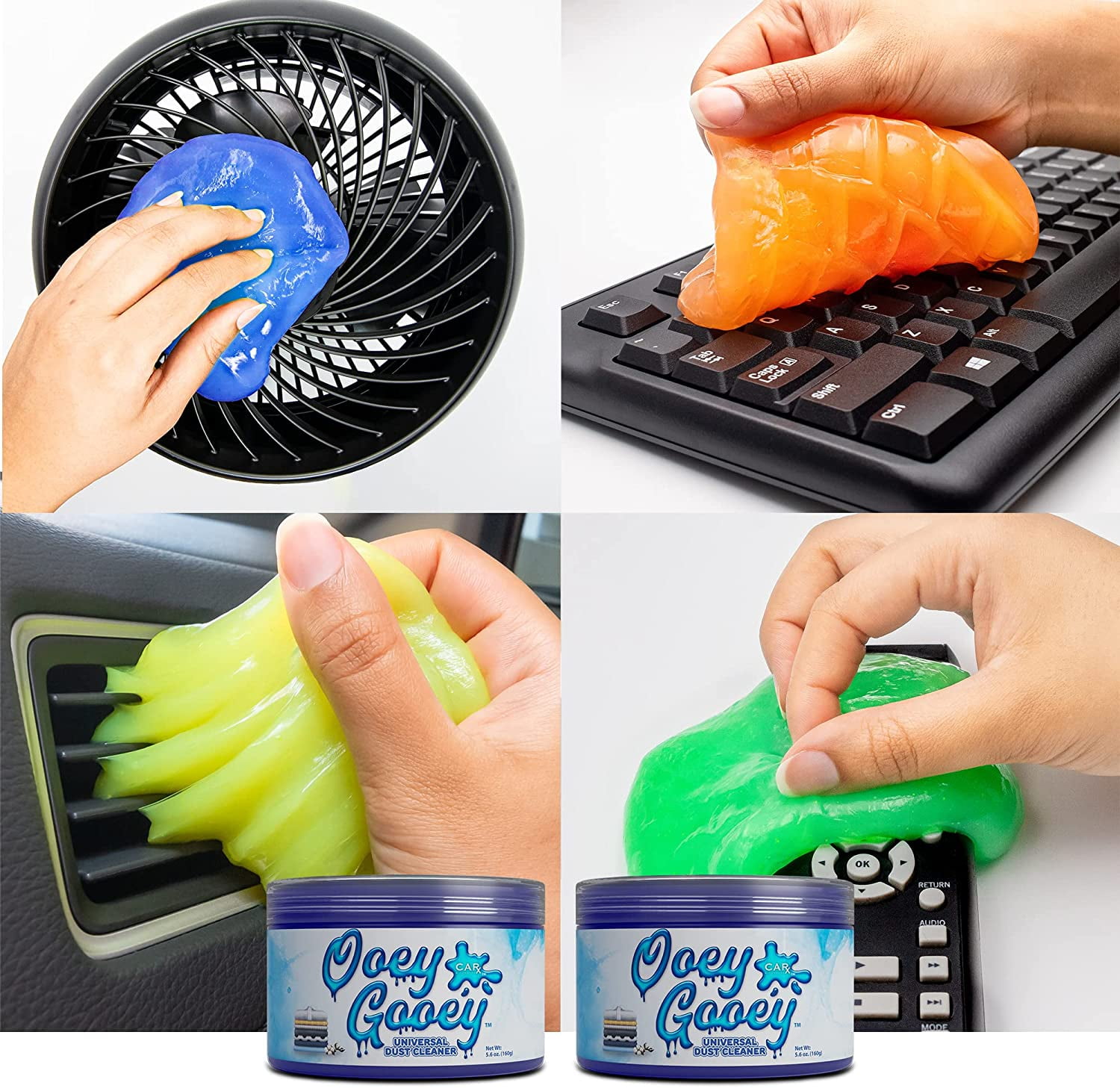 Ooey Gooey - Scented Car Cleaning Gel to Make Your Car Shine - (Clean Linen)