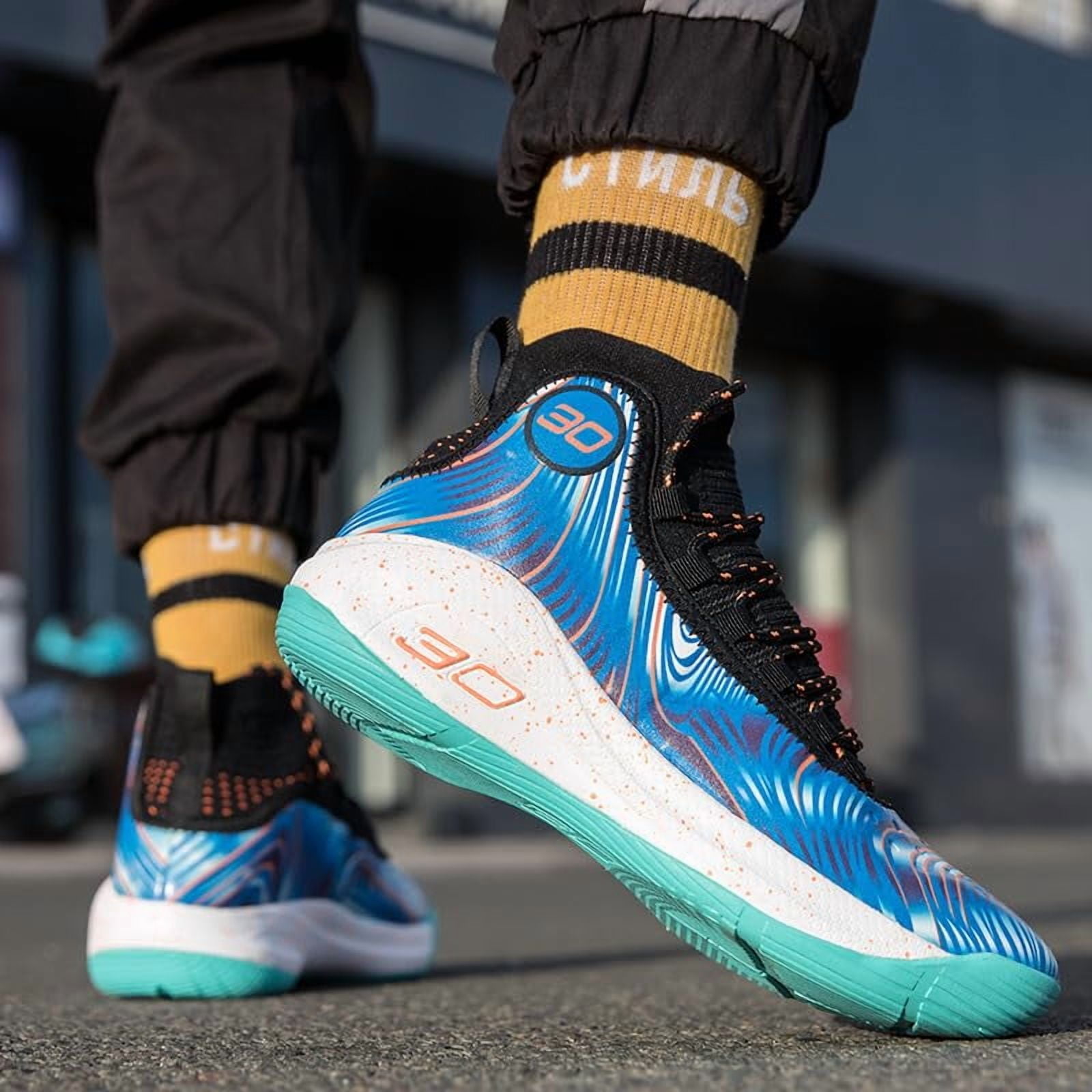 Chaussures Basket Binqer Homme Mi-hautes Semelle Antidérapante