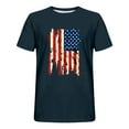 thumbnail image 3 of Joau Men's Amrican Flag Patriotic T-Shirts Lightweight Short Sleeve Crewneck T-Shirts Soft and Comfortable Graphic T-Shirts (Reg. or Big & Tall), 3 of 3