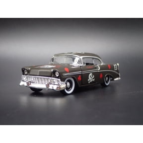 (Open Box) 1956 56 CHEVY CHEVROLET BEL AIR BLACK 1:64 SCALE COLLECTIBLE DIECAST MODEL CAR