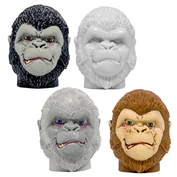 Figures Toy Company Set of 4 Gorilla Ape Monkey for 8 Inch Type S Retro Action Figures