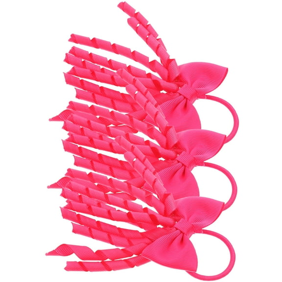 Luxshiny 3Pcs Cheer Hair Bows Decorative Rosy Hair Accessories for Girls Daily Use
