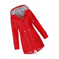 thumbnail image 1 of Wweixi Chandail à Capuchon Doux Veste Imperméable Manteau de Pluie Extérieur Rouge TTTG, 1 of 4
