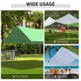 Outsunny Sun Sail Shade Canopy Adjustable Installation Pole/Pipe Kit