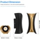 thumbnail image 4 of Aplique de pared LED moderno y creativo de 6W, lámpara de pared impermeable IP65, bañador de pared LED de aluminio para interiores y exteriores para dormitorio, sala de estar, baño, entrada, escalera, porche, pasillo-(6000K) negro + dorado brillar Electrónica, 4 of 5