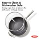 thumbnail image 5 of Wok híbrido OXO de 30 cm antiadherente cerámico para inducción con tapa, 5 of 6