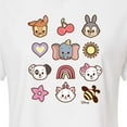 thumbnail image 3 of Disney Classics - Character Group With Icons - Juniors Cropped Cotton Blend T-Shirt, 3 of 5
