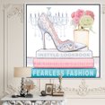 thumbnail image 3 of Talons Hauts Mode Rose III - Toile Encadrée Posh & Luxe, 3 of 3