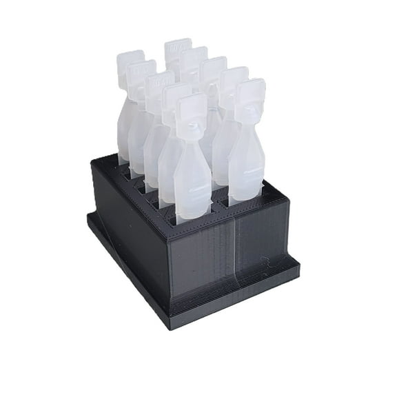 Znet3D Eye Drop Vials Holder  Storage - Single-Use Disposable Eye Drop Vials - Holds 10 Vials - Perfect to store a full package of 10 medicated vials
