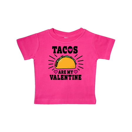 

Inktastic Tacos Are My Valentine with Hearts Gift Baby Boy or Baby Girl T-Shirt