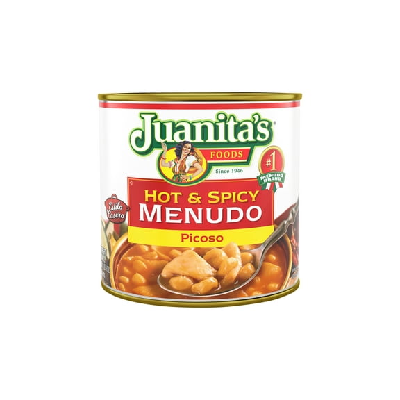 Juanita’s Foods Ready to Serve Hot & Spicy Menudo Soup, 25 oz Can