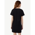 thumbnail image 3 of Free Assembly Women's Mini T-Shirt Dress with Short Sleeves, 3 of 5
