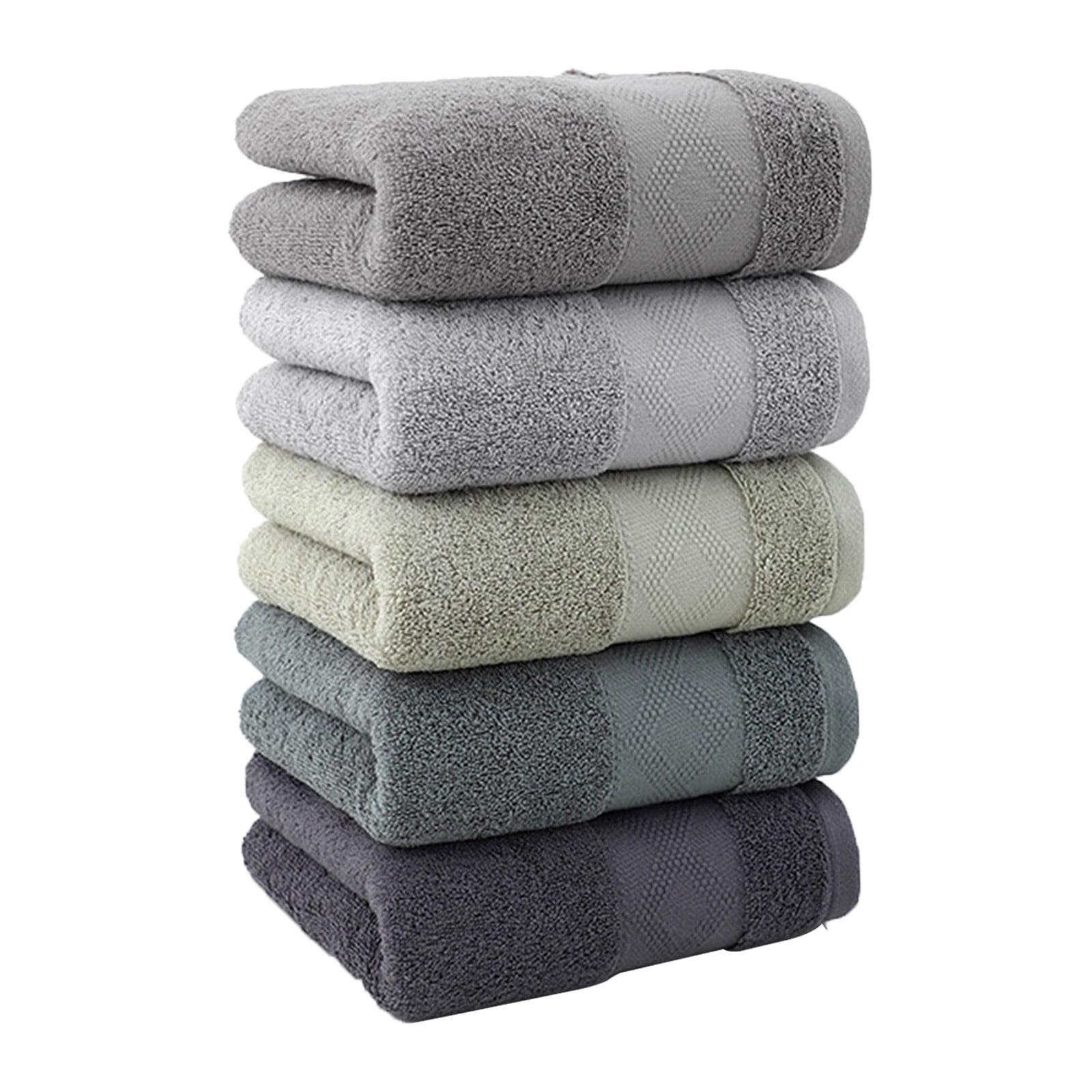 5 Pack Medium Bath Towel Set, Ring Spun Cotton, Lightweight and Highly Absorbent Quick Drying Premium Towels for Hotel, Spa and Bathroom