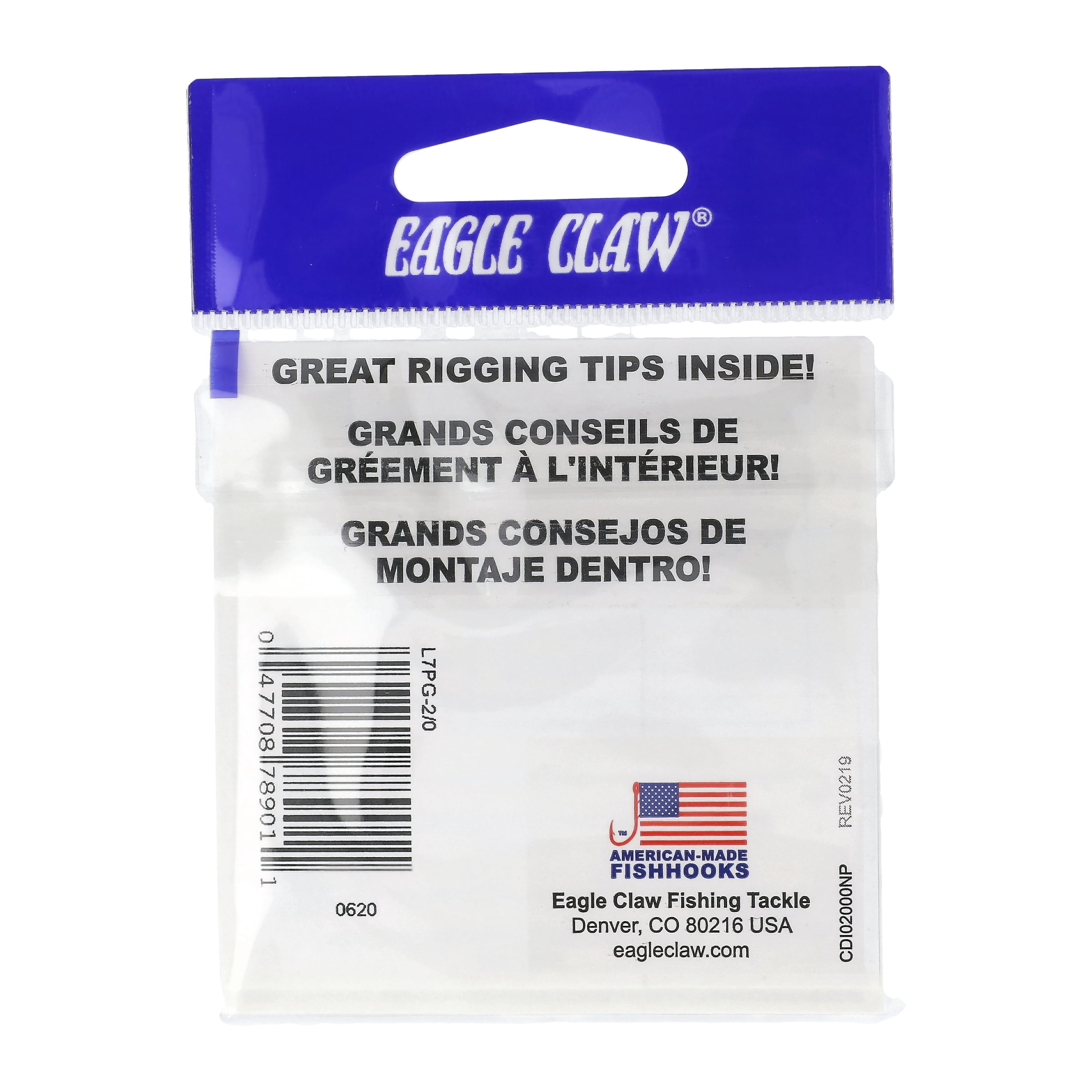 Eagle Claw L7PGH-3/0 Live Bait Hook, Size 3/0, Black