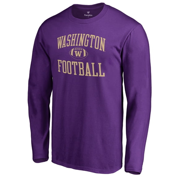 Men's Purple Washington Huskies First Sprint Long Sleeve T-Shirt