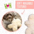 thumbnail image 3 of Juguete de Peluche para Perro HuggleHounds HuggleFleece Suave y Duradero Gris, 3 of 7