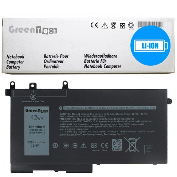 GREENTECH 3DDDG BATTERY FOR DELL LATITUDE 5280 5480 5580 5290 5490 5590 42WHR 45N3J 451-BBZP