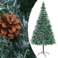 thumbnail image 2 of Árbol de Navidad artificial VidaXL con LED y juego de bolas de 2,1 m, 2 of 9