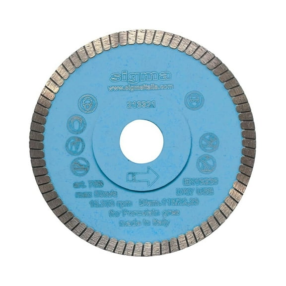 Sigma 4.5" Turbo Diamond Wet/Dry Cutting Saw Blade