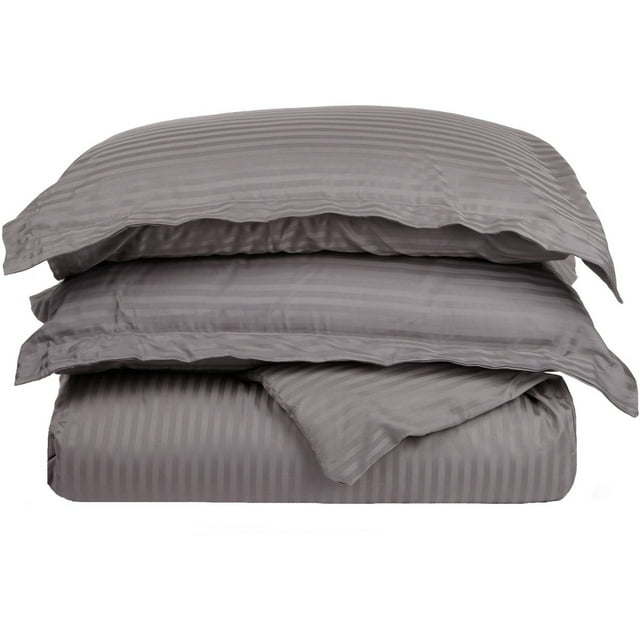 300Thread Count 100 Egyptian Cotton Lightweight Stripes Duvet Cover