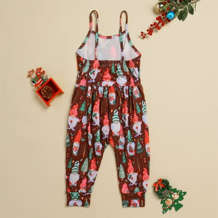 

TOWED22 Romper Sweatshirt Fall Baby Boy Girl Christmas Bodysuit One Piece Romper Outfit Long Sleeve Jumpsuit Holiday Clothes 3-24M Coffee