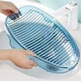 thumbnail image 4 of Hand Washing Board Household Clothes Washboard Anti-skid Washboard (Blue), 4 of 8