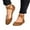 Brown, variant on Woobling Ladies Flats Slip On Ballet Flat Non-slip Casual Shoes Leopard Print Mary Jane Walking Brown 8.5