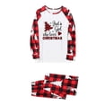 thumbnail image 2 of Pyjamas de Noël Assortis Arbres de Noël Tenues Familiales Assorties, Pjs Assortis Doux pour un Look Familial Cohésif (Rouge), 2 of 6