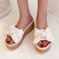 Slope heel Sandals for Women with Bow Tie Fashion Womens Breathable