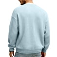 thumbnail image 6 of BRANROY Men's Waffle V Neck Long - Sleeve Tee Shirts for Men with Soft Waffle Knit for Everyday Comfort, Layering and Weekend Outings,Blue M, 6 of 7