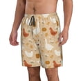 thumbnail image 2 of Sikiie Autumn and Thanksgiving Print Men's Beach Shorts, High Elastic Quick-drying Shorts - with Drawstring and Slip Pockets, Suitable for Beach, Sports, Vacation-XX-Large, 2 of 6