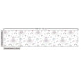 thumbnail image 3 of Ambesonne Cartoon Fabric by the Yard Upholstery, Colorful Floral Girl Motif, 1 Yard, White and Multicolor, 3 of 5