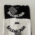 thumbnail image 3 of Camiseta Hombre Y Mujer Mismo Estilo Pareja Balenciagas Moda Casual Simple Algodón Logo Impresión Talla Grande Manga Corta Cuello + Etiqueta 0345pangjing, 3 of 4