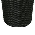 thumbnail image 6 of Balkene Home Noah Round Wicker Tall Planter Decor Box, Versatile Perfect Patio Herb Garden Living Space - 2 Piece Set - Black, 6 of 11