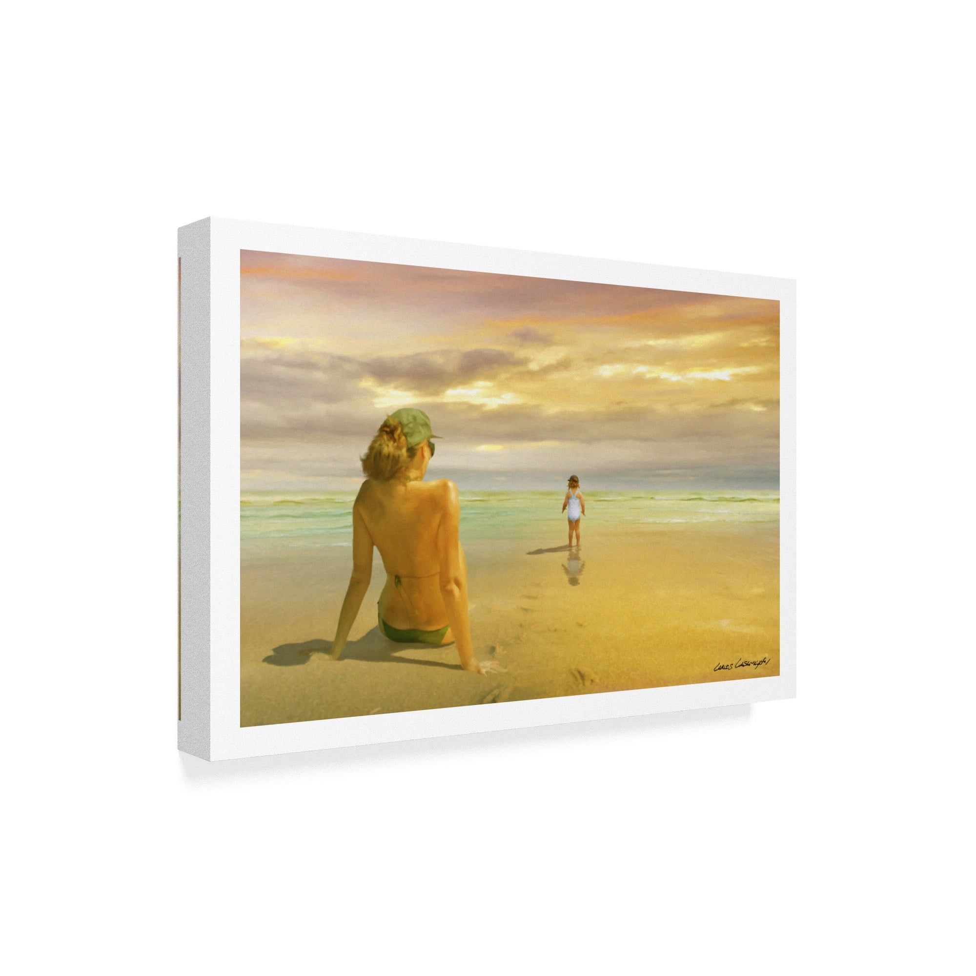 Trademark Fine Art 'Mother And Daughter 1' Canvas Art by Carlos Casamayor