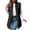 Black, variant on Inleife Womens Outerwear Vests Women's Solid Color Sleeveless Cotton Jacket Sleeveless Cotton Jacket