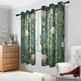 thumbnail image 7 of 2 Panels Set Blackout Curtains Thermal Insulated Sun Protection Room Darkening Drapes for Bedroom Pine Cones and Mossy Ferns, 7 of 7